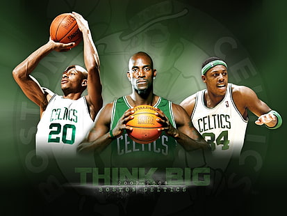 Allen, Basketball, Boston, Celtics, Garnett, Kevin, NBA, Paul, Pierce, Ray, Sport, HD-Hintergrundbild HD wallpaper