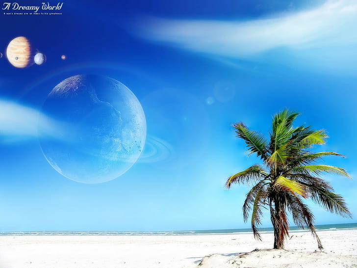 Beach World Dreamy, Wallpaper HD