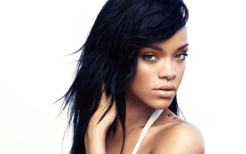 Rihanna, música, mulheres, cantor, rosto, celebridade, ébano, HD papel de parede HD wallpaper