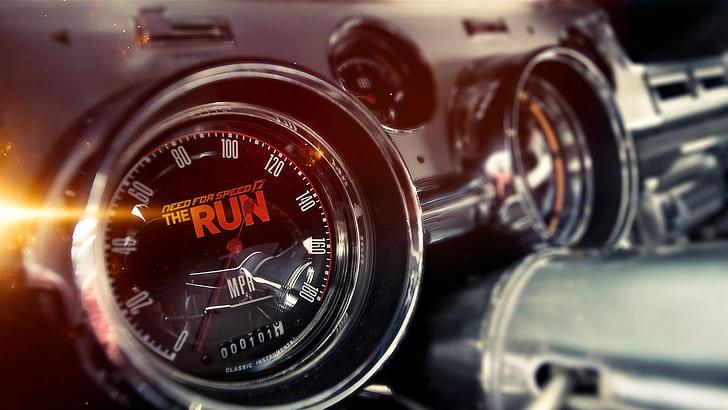 Gauges Speedometer Need for Speed HD, need for speed the run poster, video games, for, speed, gauges, need, speedometer, HD wallpaper