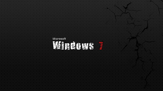 Logo Microsoft Windows 7, minimalizm, Windows 7, Microsoft, Microsoft Windows, Tapety HD HD wallpaper