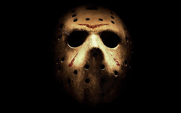Jason Mask, jason bourne mask, horror, thriller, killer, blood, HD wallpaper