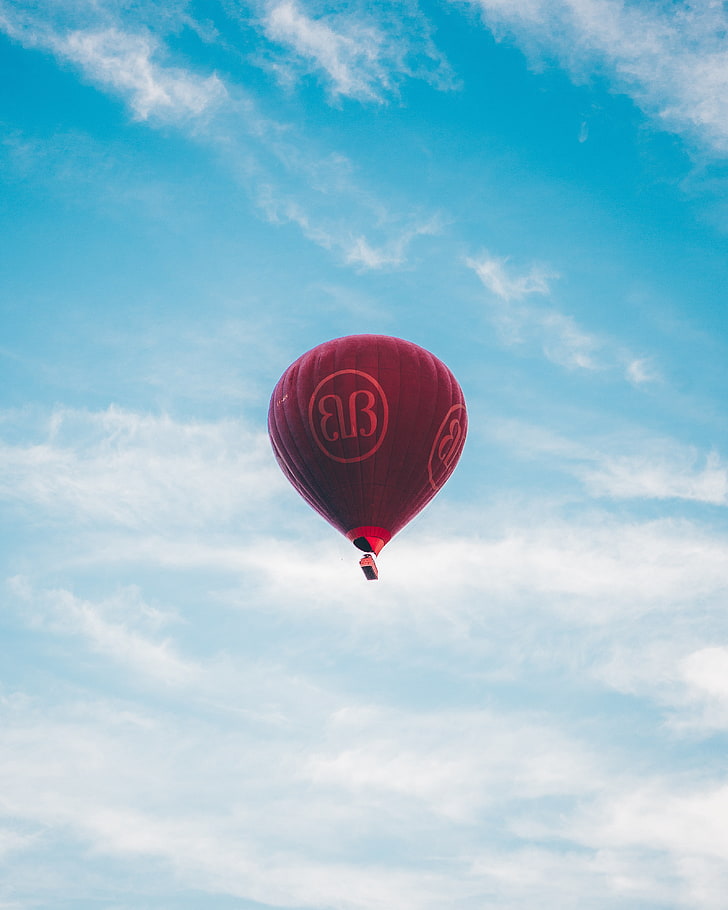 air balloon, sky, flight, clouds, HD wallpaper