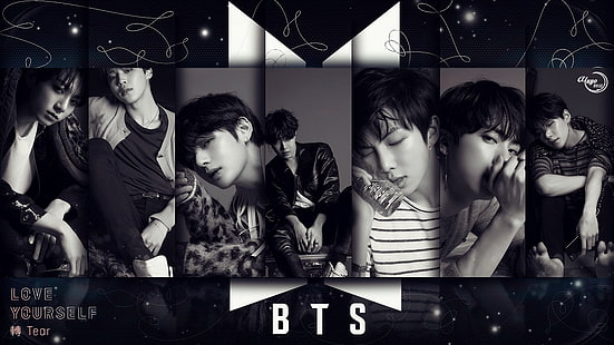 bts, фалшив, j-надежда, jimin, jin, jungkook, kpop, любов, suga, taehyung, HD тапет HD wallpaper
