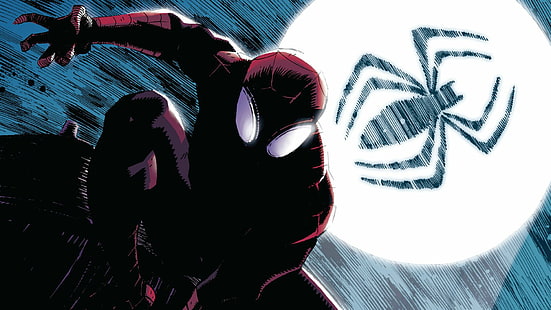 Spider-Man Marvel HD, kreskówka / komiks, człowiek, cud, pająk, Tapety HD HD wallpaper