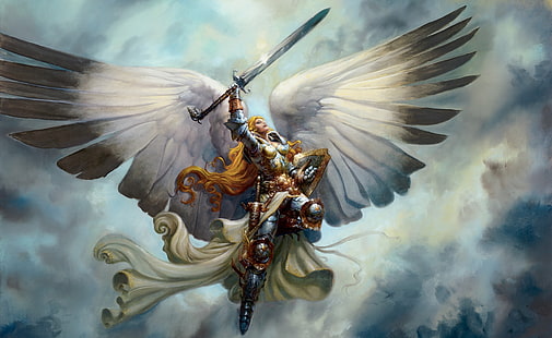 Архангел, архангел обои, Художественные, Фэнтези, Архангел, HD обои HD wallpaper