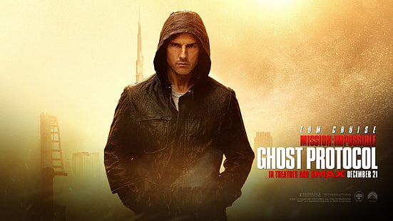 Tom Cruise em Missão Impossível - Protocolo Fantasma, Tom, Cruise, Missão, Impossível, Fantasma, Protocolo, HD papel de parede HD wallpaper
