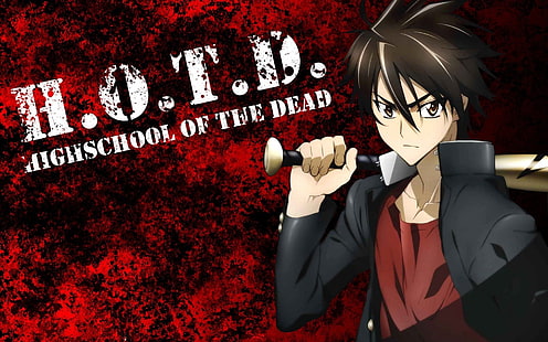 Аниме, гимназия на мъртвите, Такаши Комуро, HD тапет HD wallpaper