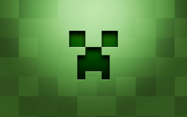 Minecraft, Background, Graphics, Green, HD wallpaper