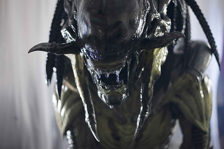 zielono-czarna postać drapieżnika, Alien vs. Predator, stwór, kosmici, Aliens vs Predator - Requiem, filmy, Tapety HD