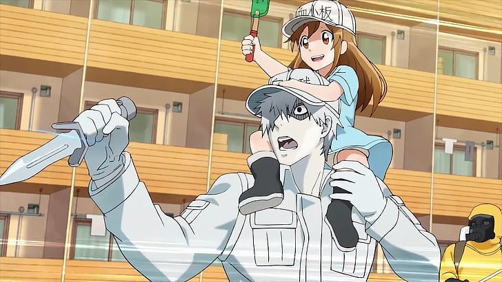 Anime, Cells at Work !, Platelet (Cells at Work!), U-1146 (Cells At Work!), Sfondo HD