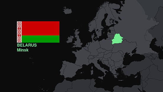 Беларус, Европа, флаг, карта, HD тапет HD wallpaper