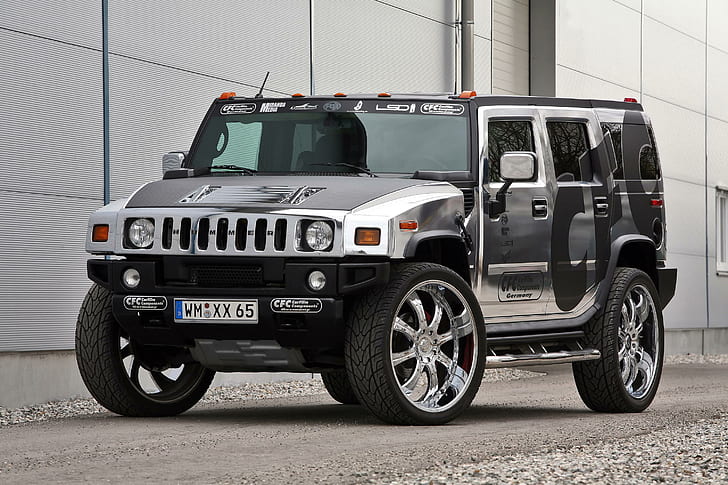 hummer, h2, cfc, side view, hummer, side view, HD wallpaper