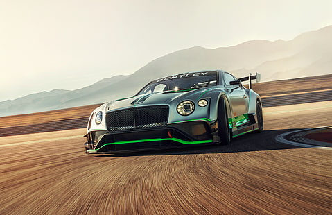 2018, 4K, Bentley Continental GT3, HD обои HD wallpaper
