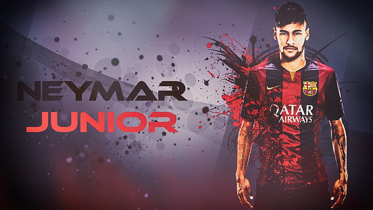 Neymar Junior wallpaper, football, wallpaper, Barcelona, neymar, junior, gfx, hshamsi, hshamsi.deviantart.com, HD wallpaper