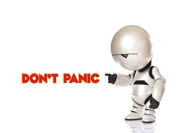the hitchhikers guide to the galaxy dont panic 1024x768  Space Galaxies HD Art , The Hitchhikers Guide To The Galaxy, Don't Panic, HD wallpaper