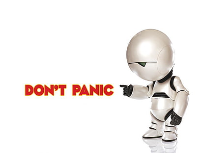 hitchhikers guide till galaxen får inte panik 1024x768 Space Galaxies HD Art, The Hitchhikers Guide To The Galaxy, Don't Panic, HD tapet HD wallpaper