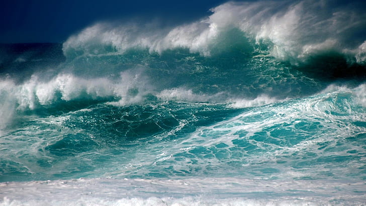 Mar, tormenta, olas, espuma, cielo, ondas de agua, mar, tormenta, olas, espuma, cielo, Fondo de pantalla HD