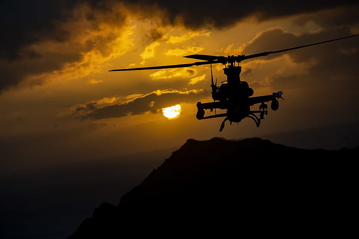 Helicópteros militares, Bell AH-1Z Viper, Aeronaves, Helicóptero de ataque, Helicóptero, HD papel de parede