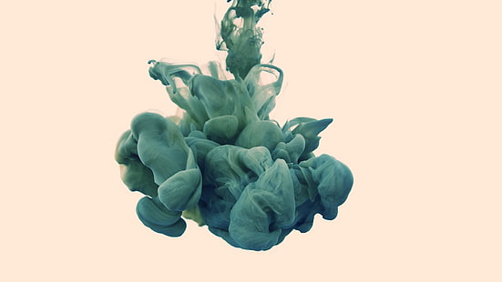 Blauer Rauch Tapete, Rauch, abstrakt, Tinte, Alberto Seveso, Farbe im Wasser, HD-Hintergrundbild HD wallpaper