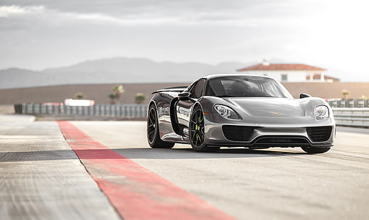 Porsche, Porsche 918 Spyder, Auto, Silberauto, Sportwagen, Supercar, Fahrzeug, HD-Hintergrundbild HD wallpaper