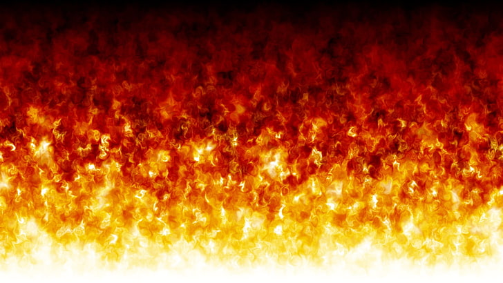 flame digital wallpaper, white, color, orange, yellow, red, fire, black, texture, HD wallpaper