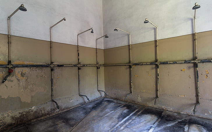 room, shower, prison, HD wallpaper