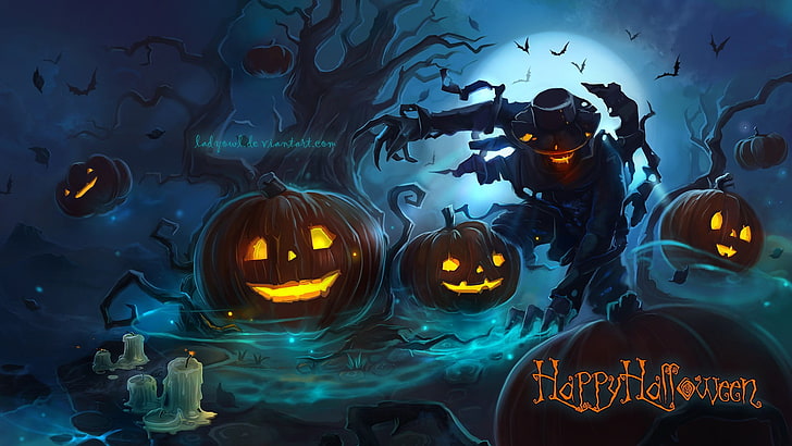 ملصق رقمي لـ Mobile Legends Happy Holloween ، Halloween، خلفية HD