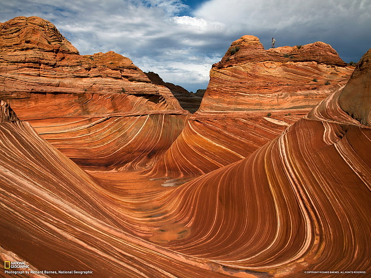 Vermilion Cliffs National Monument Arizona-Nationa .., formation rocheuse brune, Fond d'écran HD