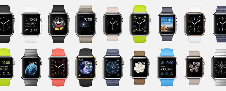 revisión, Apple, iWatch, interfaz, Gadgets futuristas reales, 5k, relojes, Apple Watch, pantalla, plata, 4k, Fondo de pantalla HD HD wallpaper