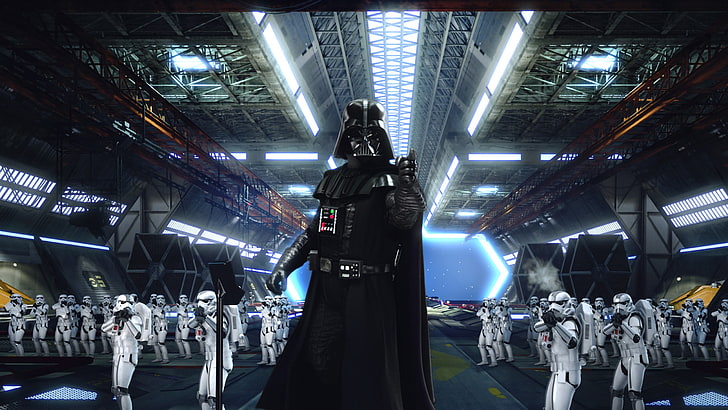 Wallpaper Star Wars Darth Vader, Star Wars, Darth Vader, stormtrooper, Wallpaper HD