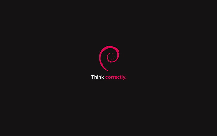 Debian, Linux, Minimalismus, HD-Hintergrundbild