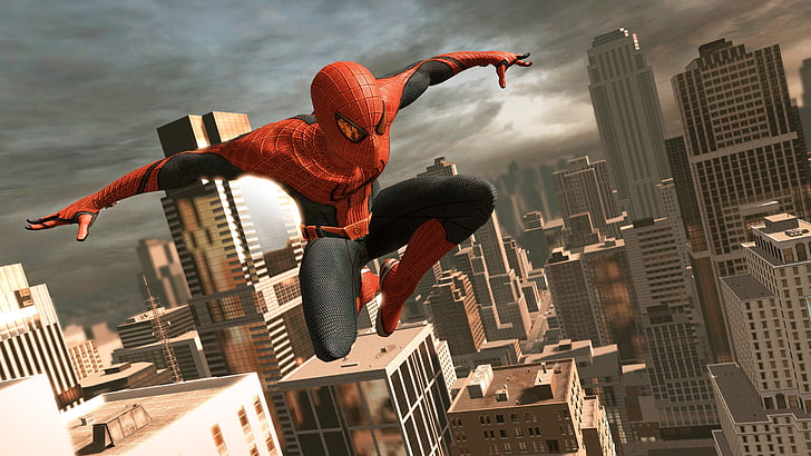 The Amazing Spider-Man, Spider-Man, skyscraper, video games, HD wallpaper
