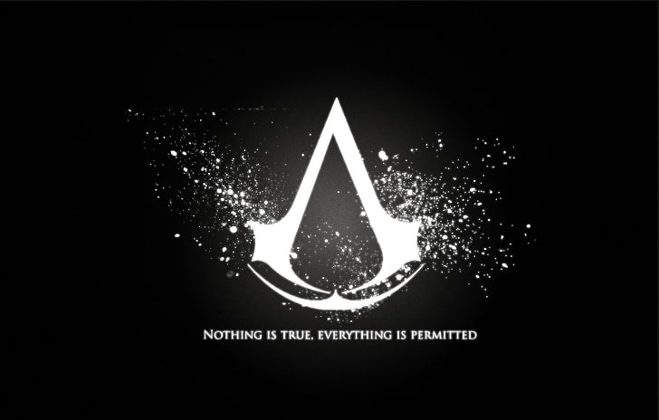 nada es texto verdadero, Assassin's Creed, Logo, Quote, Fondo de pantalla HD