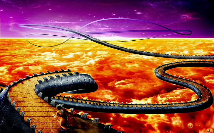 Dragon Ball, camino, cielo, nubes, dragon ball, camino, cielo, nubes, Fondo  de pantalla HD | Wallpaperbetter