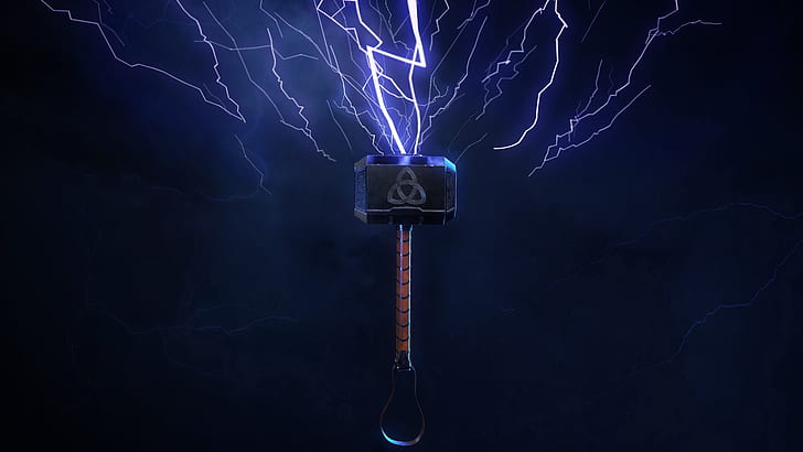 Reißverschluss, Hammer, Mjollnir, Thors Hammer, HD-Hintergrundbild