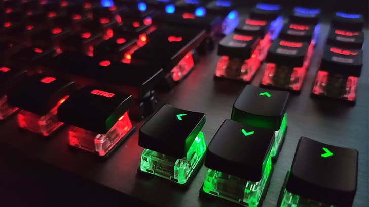Tastaturen, RGB, Roccat, Roccat Vulcan 121 Aimo, HD-Hintergrundbild