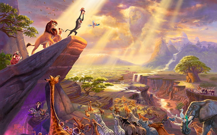 The Lion King, animated film, movie, poster, HD wallpaper