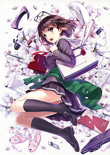 Saenai Heroine no Sodatekata, filles anime, Katou Megumi, Fond d'écran HD HD wallpaper