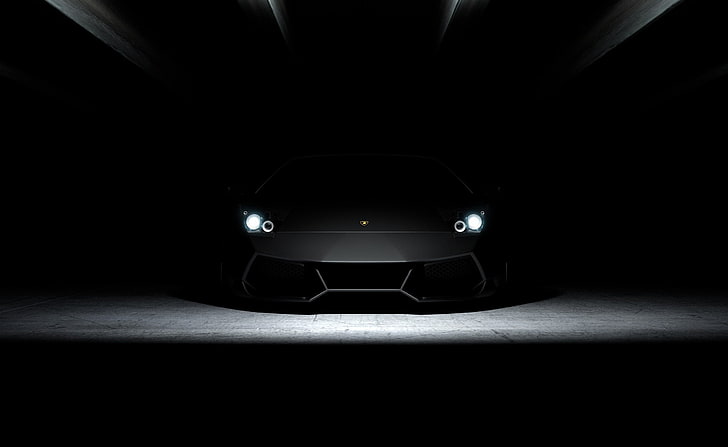 Lamborghini, Oscuro, coche deportivo negro, Coches, Lamborghini, Oscuro,  Fondo de pantalla HD | Wallpaperbetter