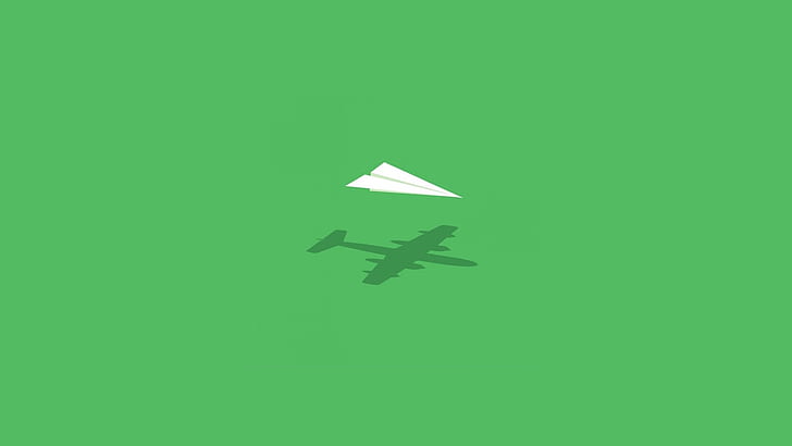 aereo minimalista parete divertente immaginazione aereo di carta Arte minimalista HD arte, aereo, divertente, parete, minimalista, immaginazione, aereo di carta, Sfondo HD