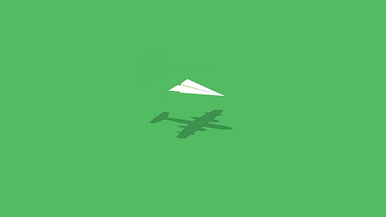 aereo minimalista parete divertente immaginazione aereo di carta Arte minimalista HD arte, aereo, divertente, parete, minimalista, immaginazione, aereo di carta, Sfondo HD HD wallpaper