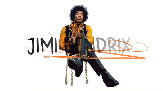 Piosenkarze, Jimi Hendrix, artystyczny, klasyczny rock, gitarzysta, muzyk, Tapety HD HD wallpaper