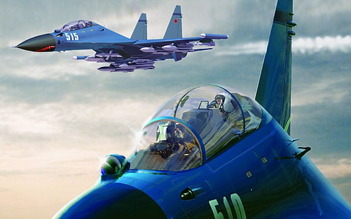 ジェット戦闘機、ミコヤンMiG-35、 HDデスクトップの壁紙 HD wallpaper