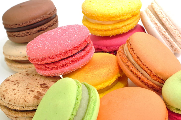 makaronik, francuskie wyroby cukiernicze, deser, makaronik, francuskie wyroby cukiernicze, deser, Tapety HD