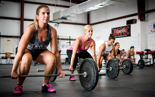 CrossFit, жени, спорт, вдигане на тежести, спорт, HD тапет HD wallpaper