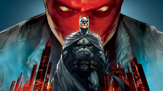DC Batman, иллюстрация, Batman, DC Comics, видеоигры, фэнтези-арт, Batman Red Hood, HD обои HD wallpaper