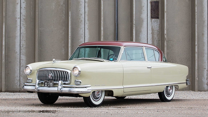 1952, 2-drzwi, 5276, ambasador, custom, nash, retro, sedan, Tapety HD