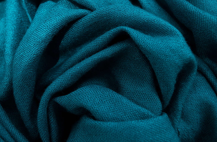 azul, tecido, cachecol, têxtil, textura, textura, turquesa, roupas quentes, lã, HD papel de parede