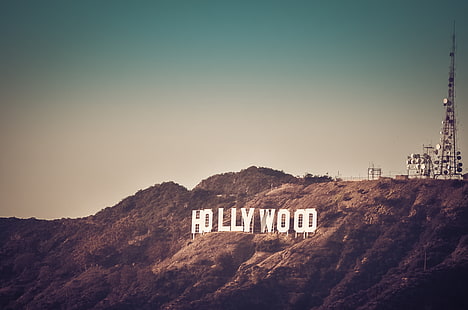 ハリウッドサイン、ロサンゼルス、カリフォルニア州、アメリカ合衆国、ロサンゼルス、カリフォルニア州、アメリカ合衆国、ハリウッドサイン、グリフィンパーク、 HDデスクトップの壁紙 HD wallpaper